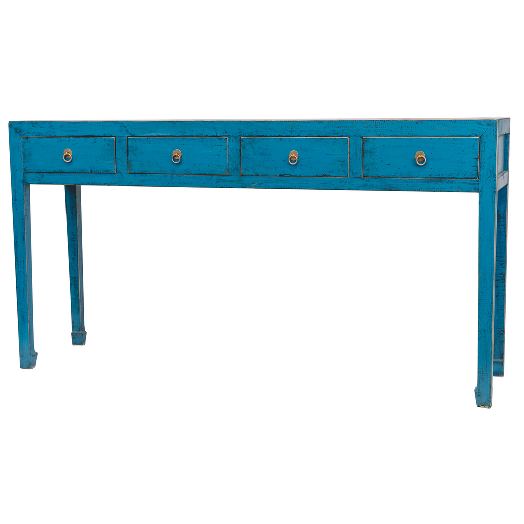 Solstice blue console table