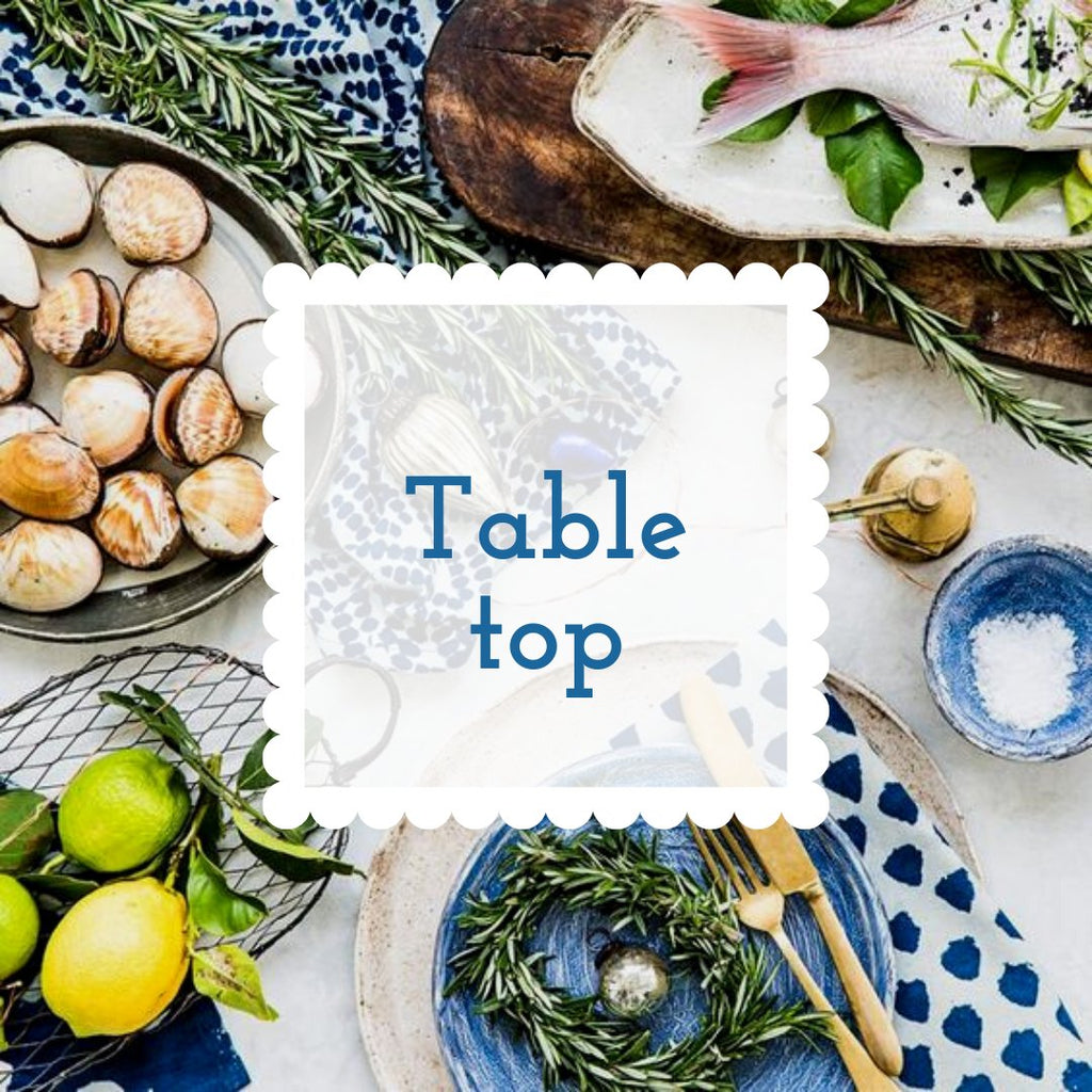 Table top, vases & decor