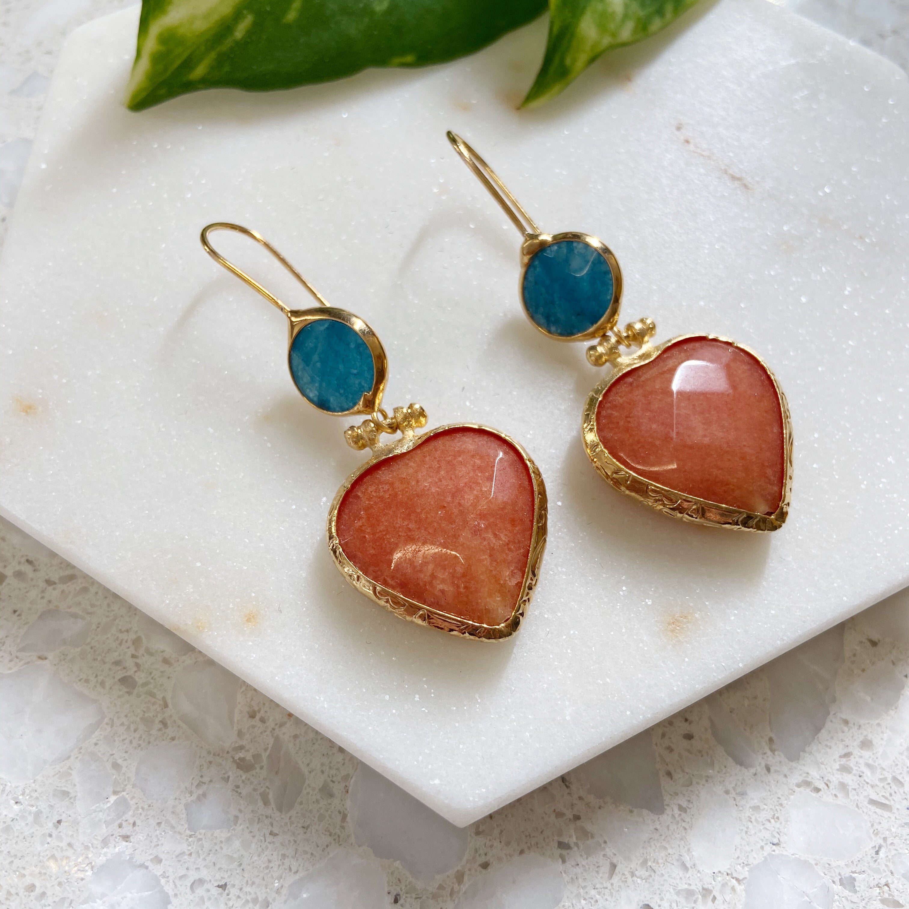 Drop Earrings Semi Precious Stones Earrings Semi Precious Stone